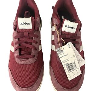 Adidas Run 60s 4.0 Shoes Men’s Size 10.5 Burgundy Running Sneakers NWT New